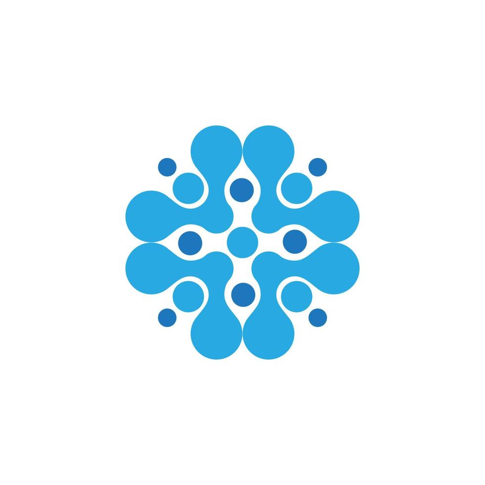 Molecule vector illustration design