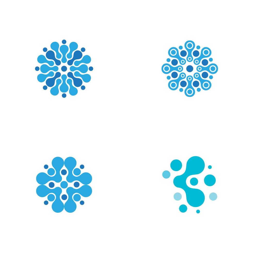 Molecule vector illustration design