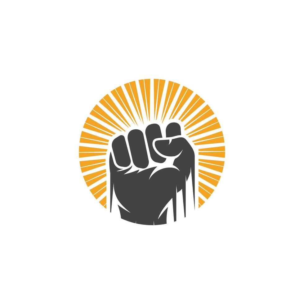 Hand strong vector icon illustration