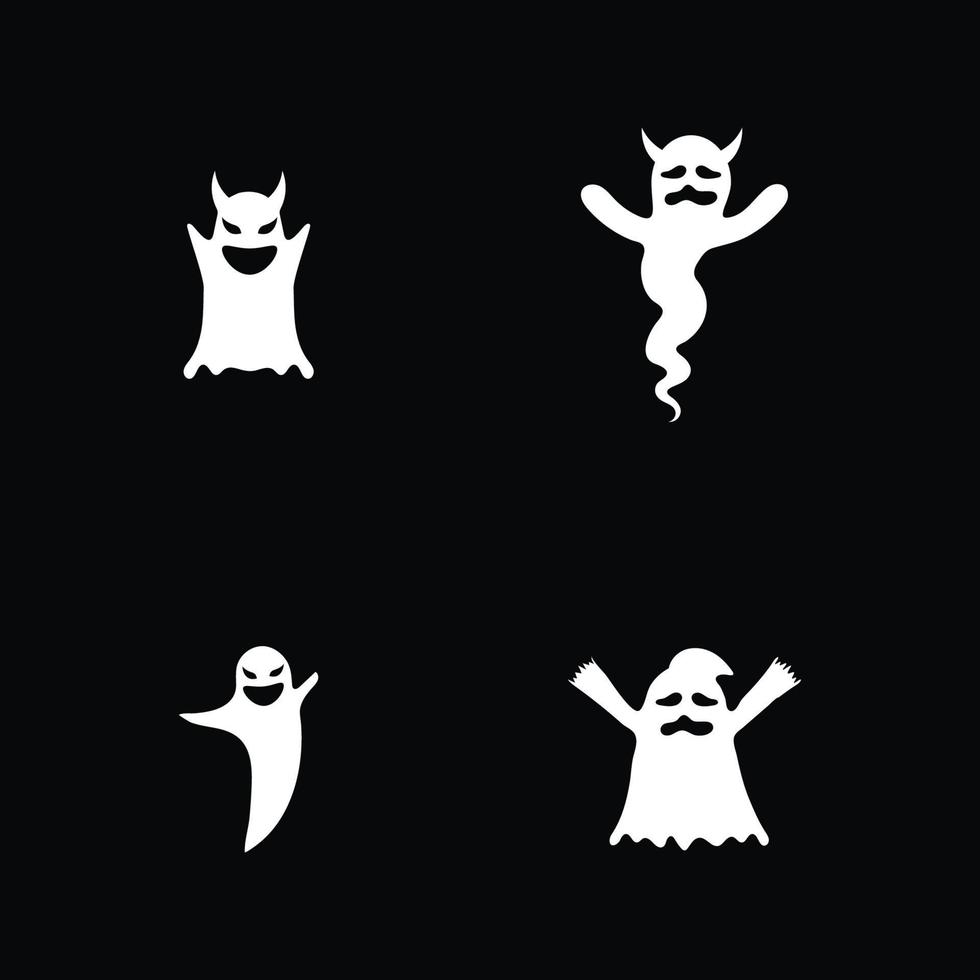 Ghost icons Vector illustration