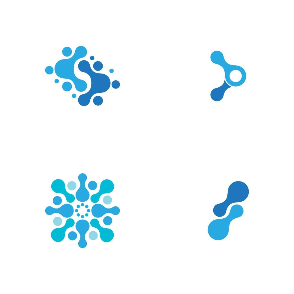 Molecule vector illustration design