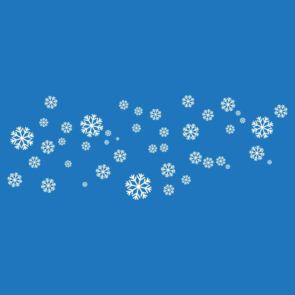 copos de nieve estilo diseño ilustración vector