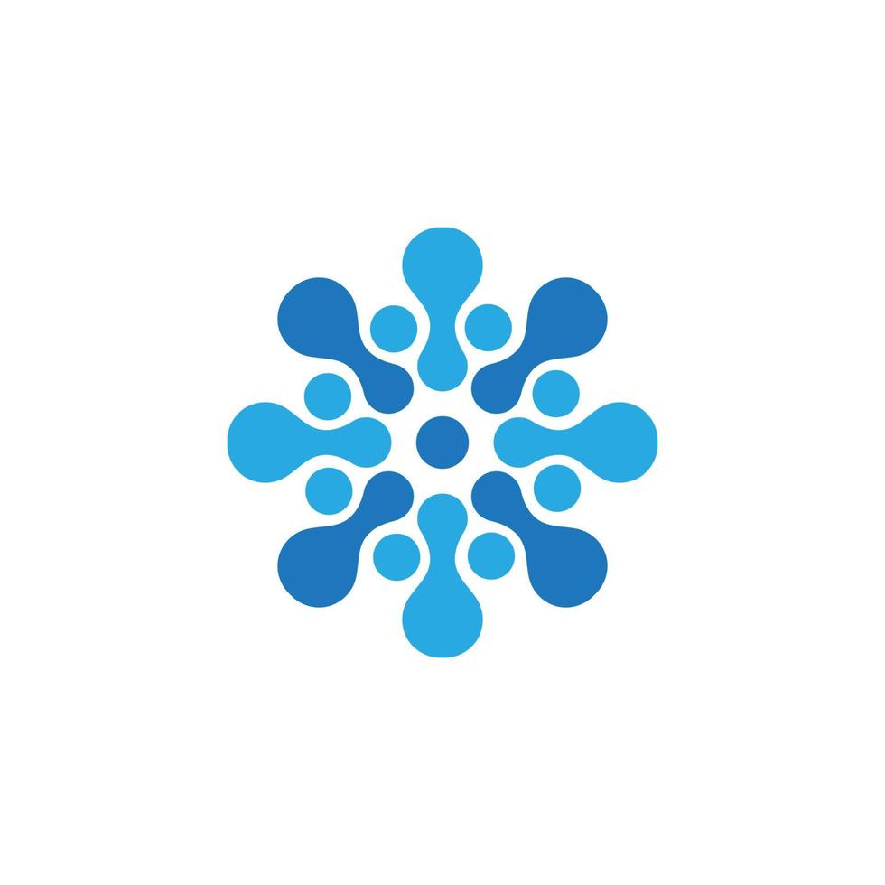 Molecule vector illustration design