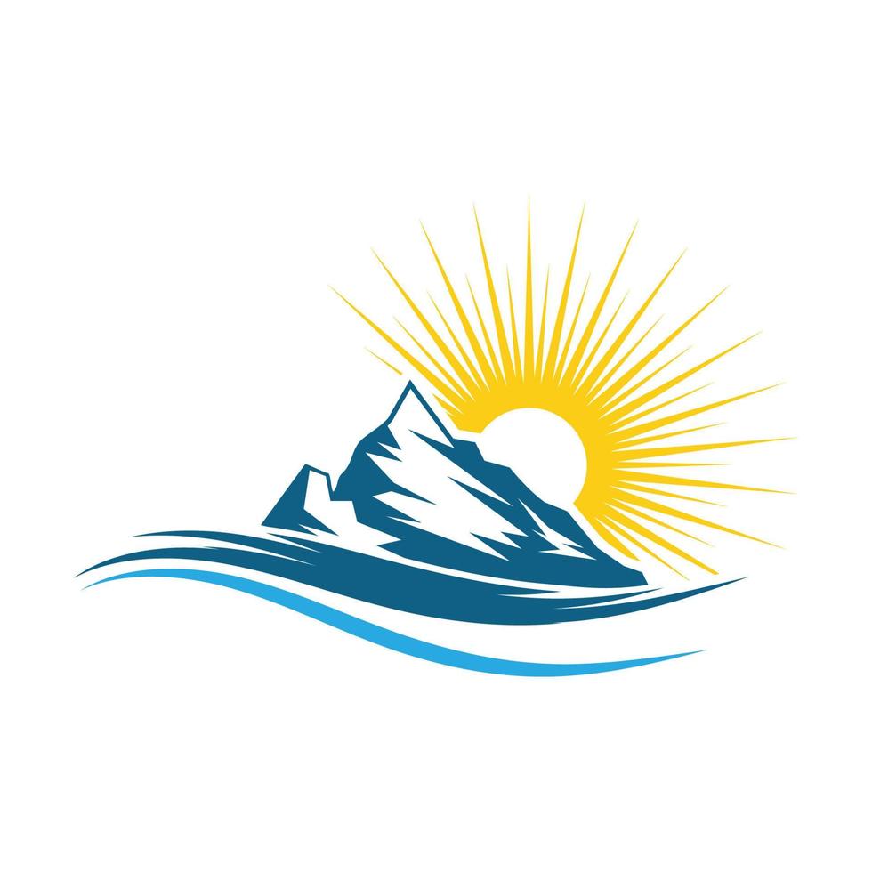 Mountain icon Logo vector