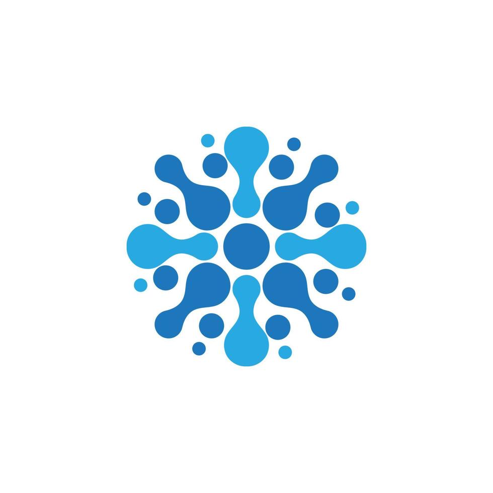 Molecule vector illustration design