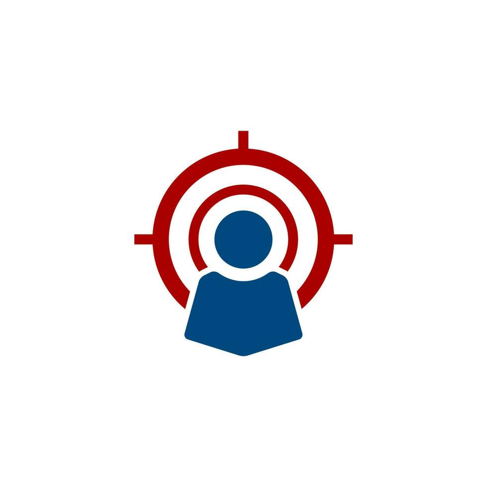 Illustration vector logo for audience target