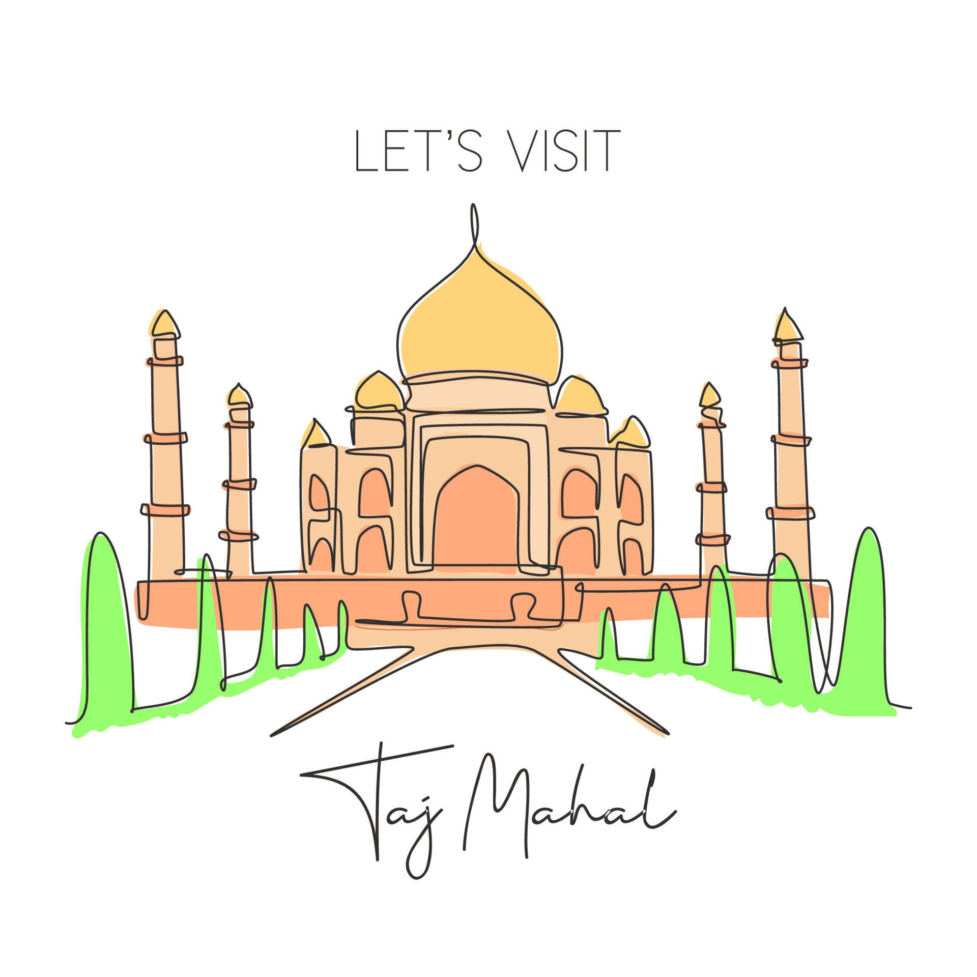 Taj Mahal Sketch by KarlLevy on DeviantArt