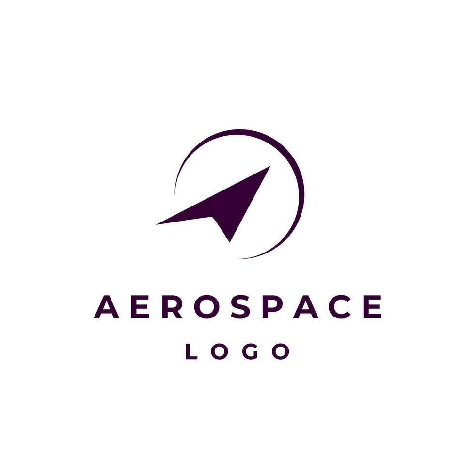 aerospace technology icon logo vector