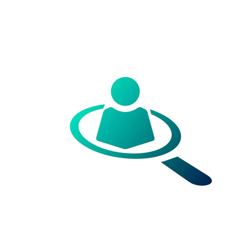 Illustration vector logo for audience target