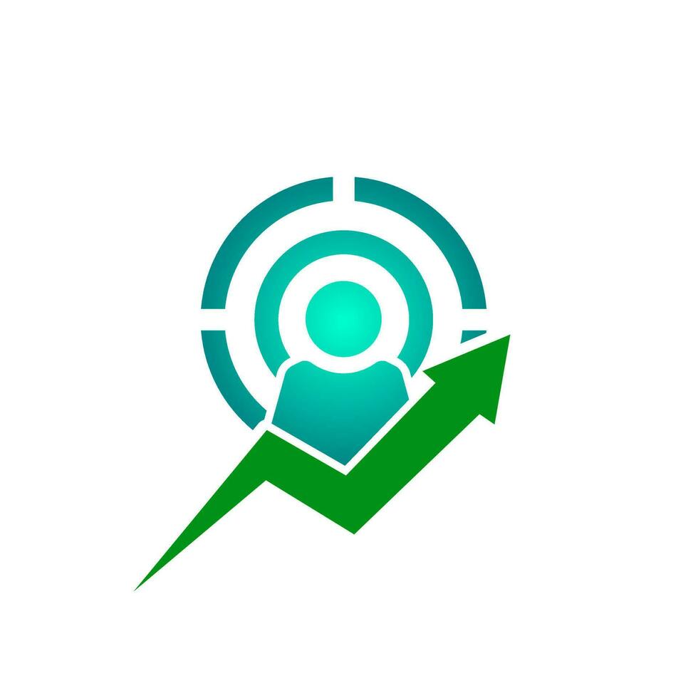 Illustration vector logo for audience target