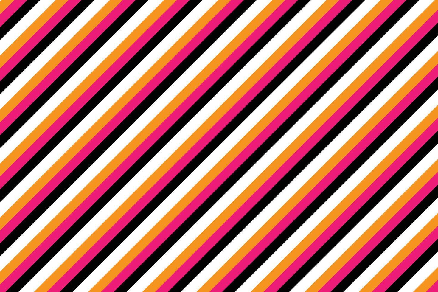 amarillo rosado y negro diagonal raya Derecho líneas modelo. vector