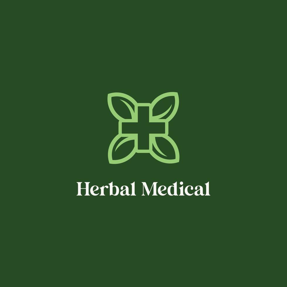 Herbal medical leaf green logo design icon vector 20615491 Vector Art