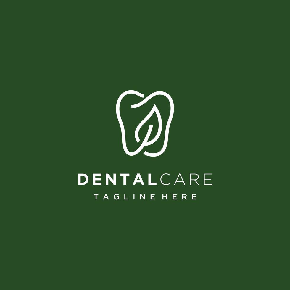 Leaf Dental for Dentist Dental Dentistry Clinic logo design icon vector