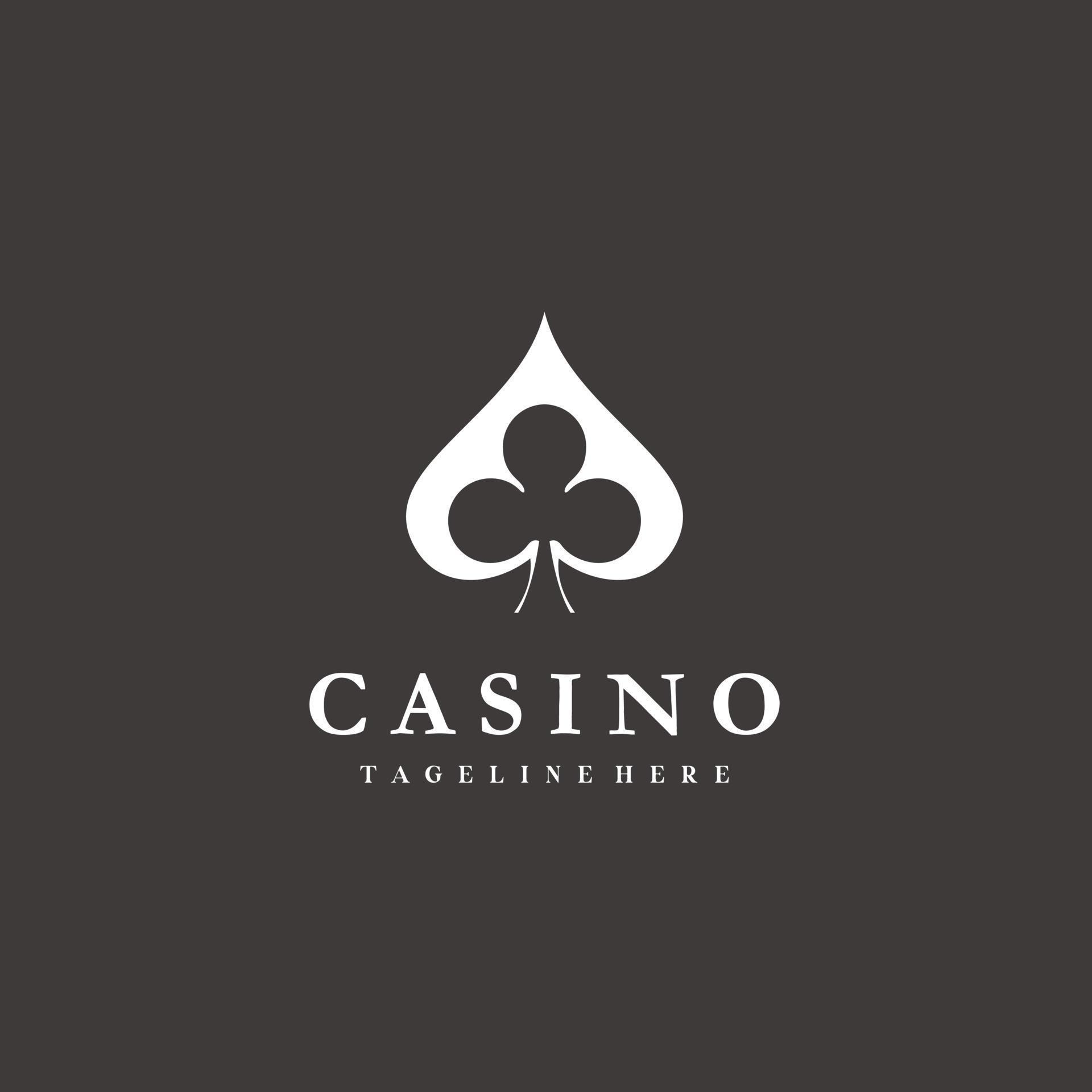 Black Peaks Spades Poker Blackjack Casino Minimalist Logo design vector
