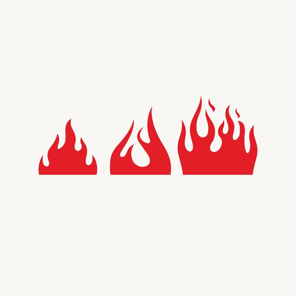ire flame burn silhouette hot icon vector logo symbol