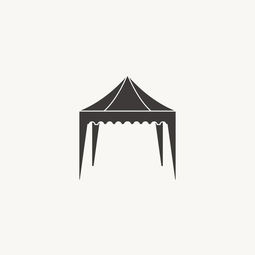 Tent Outdoor Event Mobile Advertising icon vector