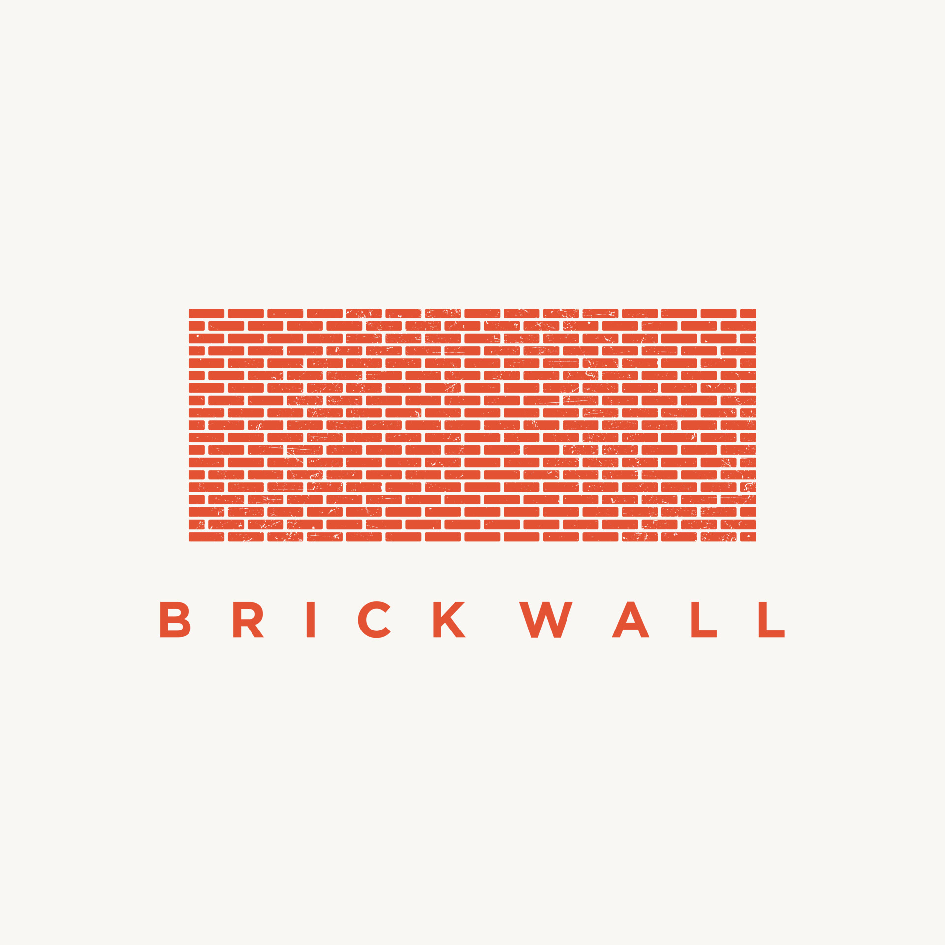 Brick wall rustic logo design icon vector illustration 20615655 Vector