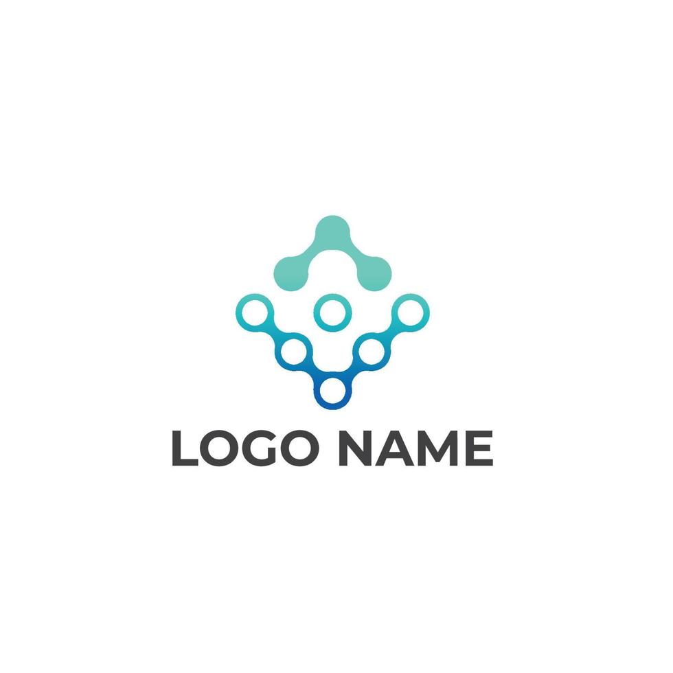 vector resumen tecnología negocio logo diseño