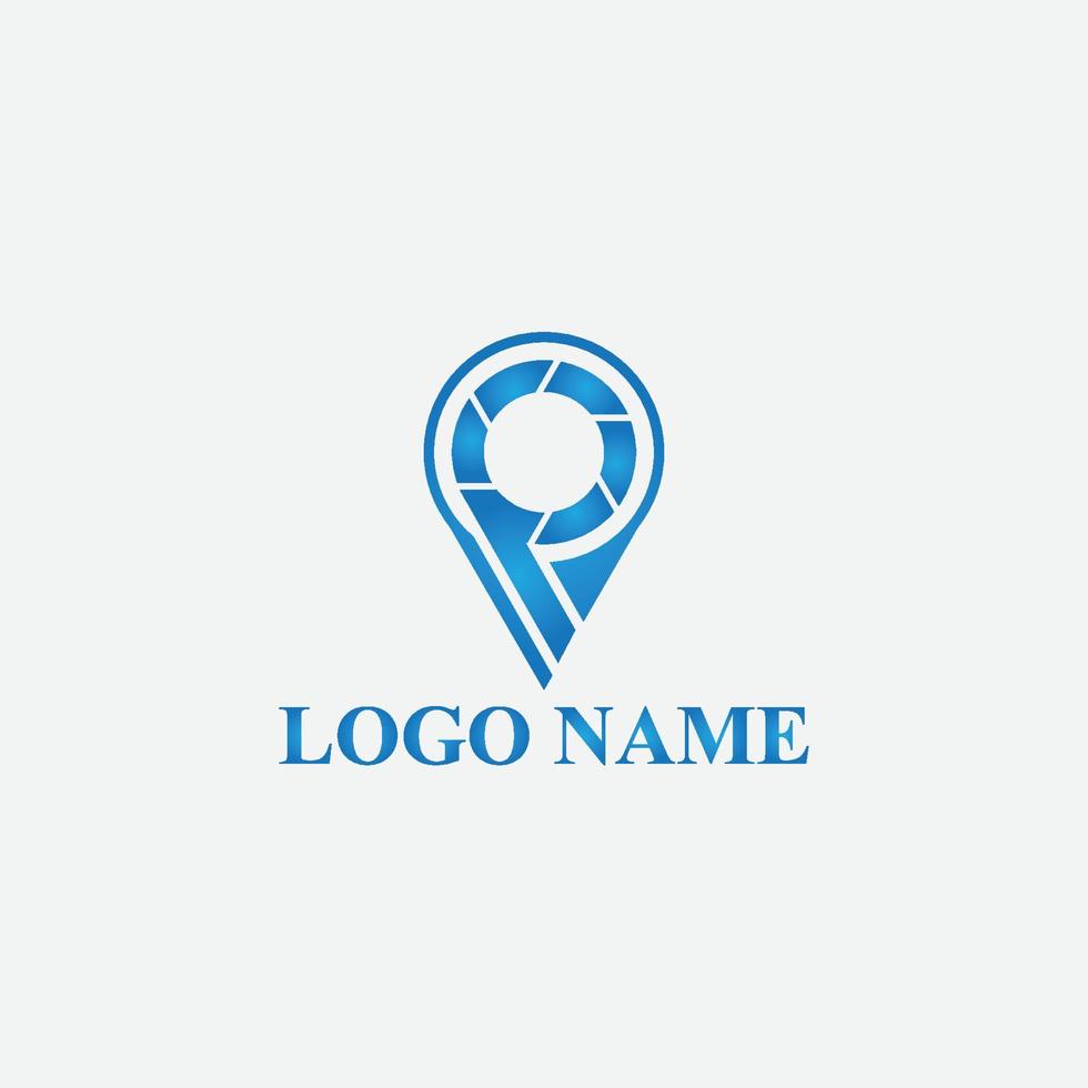 Vector travel agency p logo template