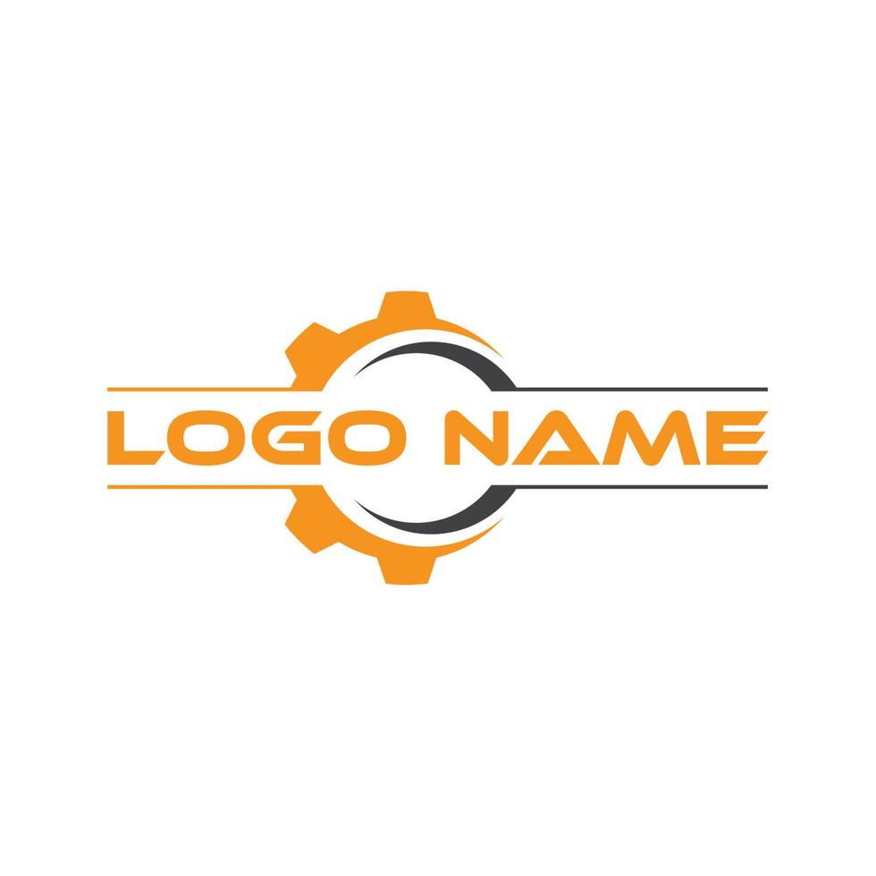 Vector auto service logo design concept template