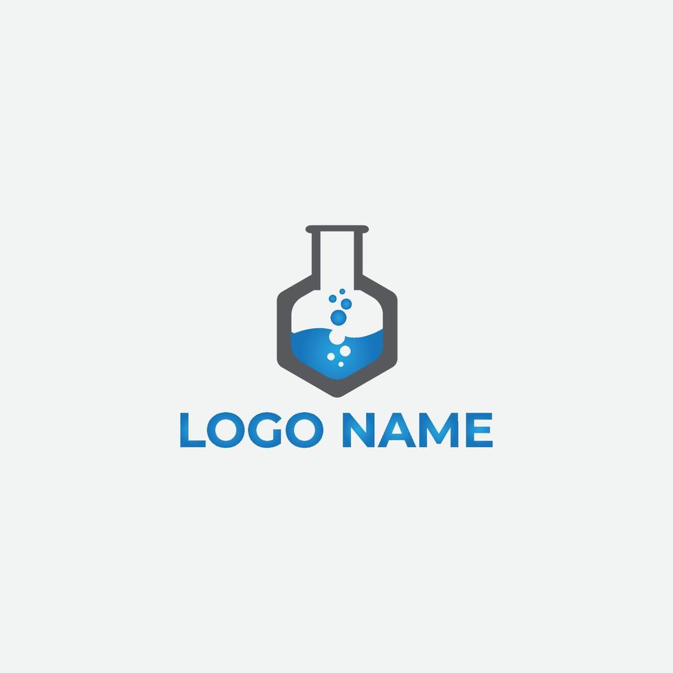 Vector laboratory logo design vector concept