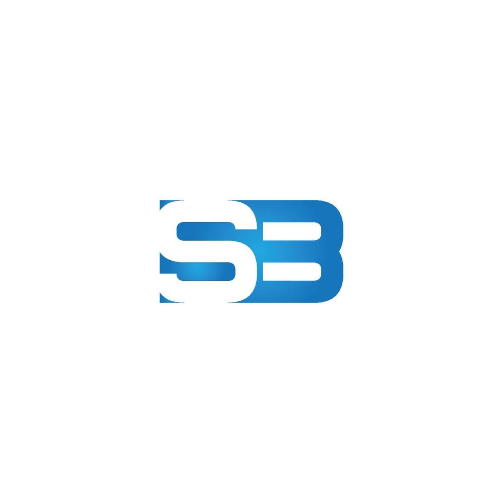 Vector initials letter SB monogram logo design