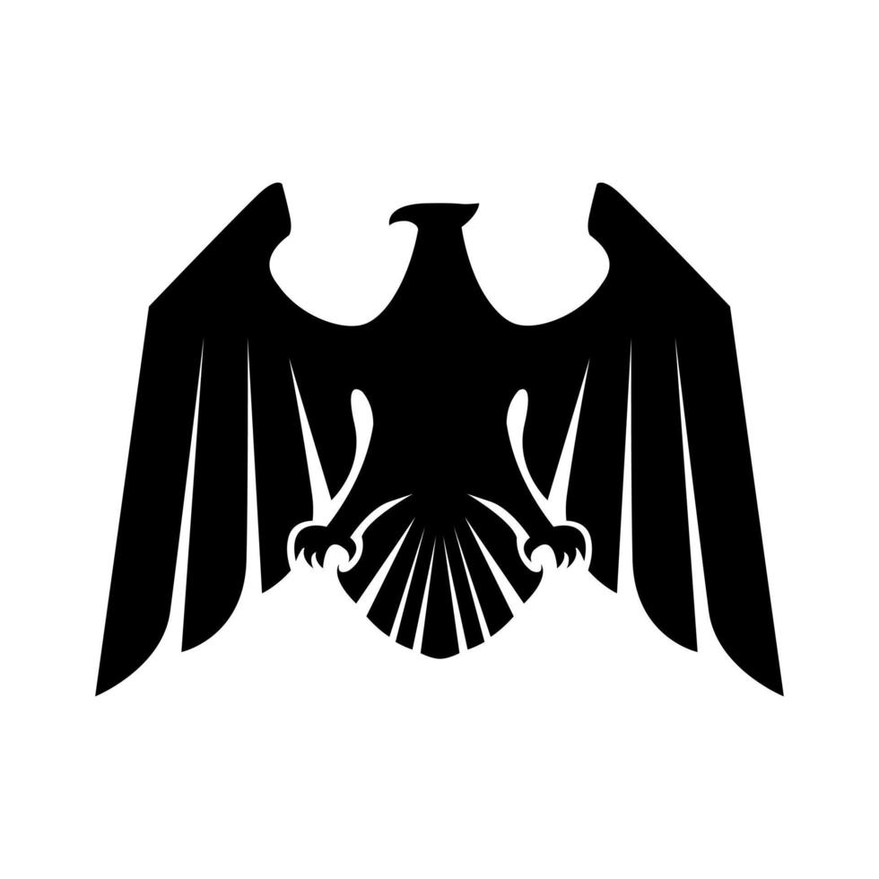 Eagle Black Symbol Illustration Design vector