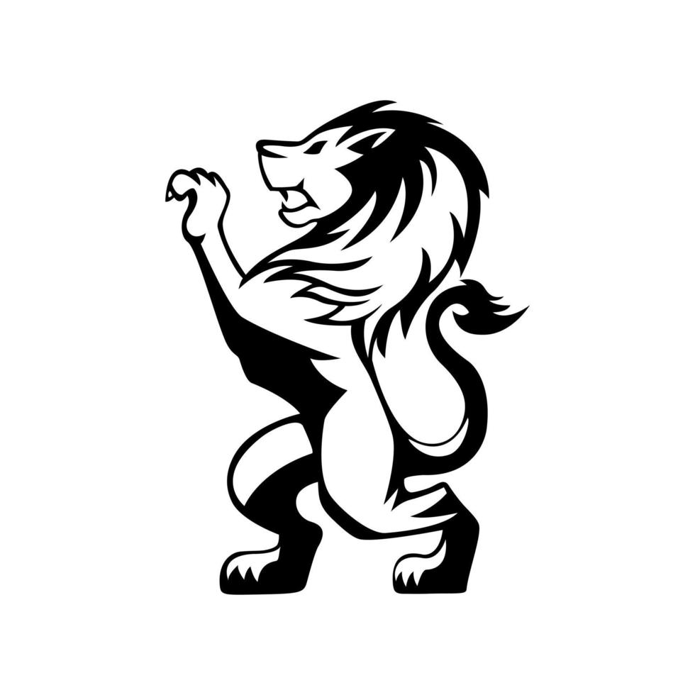 león estar símbolo ilustración diseño vector