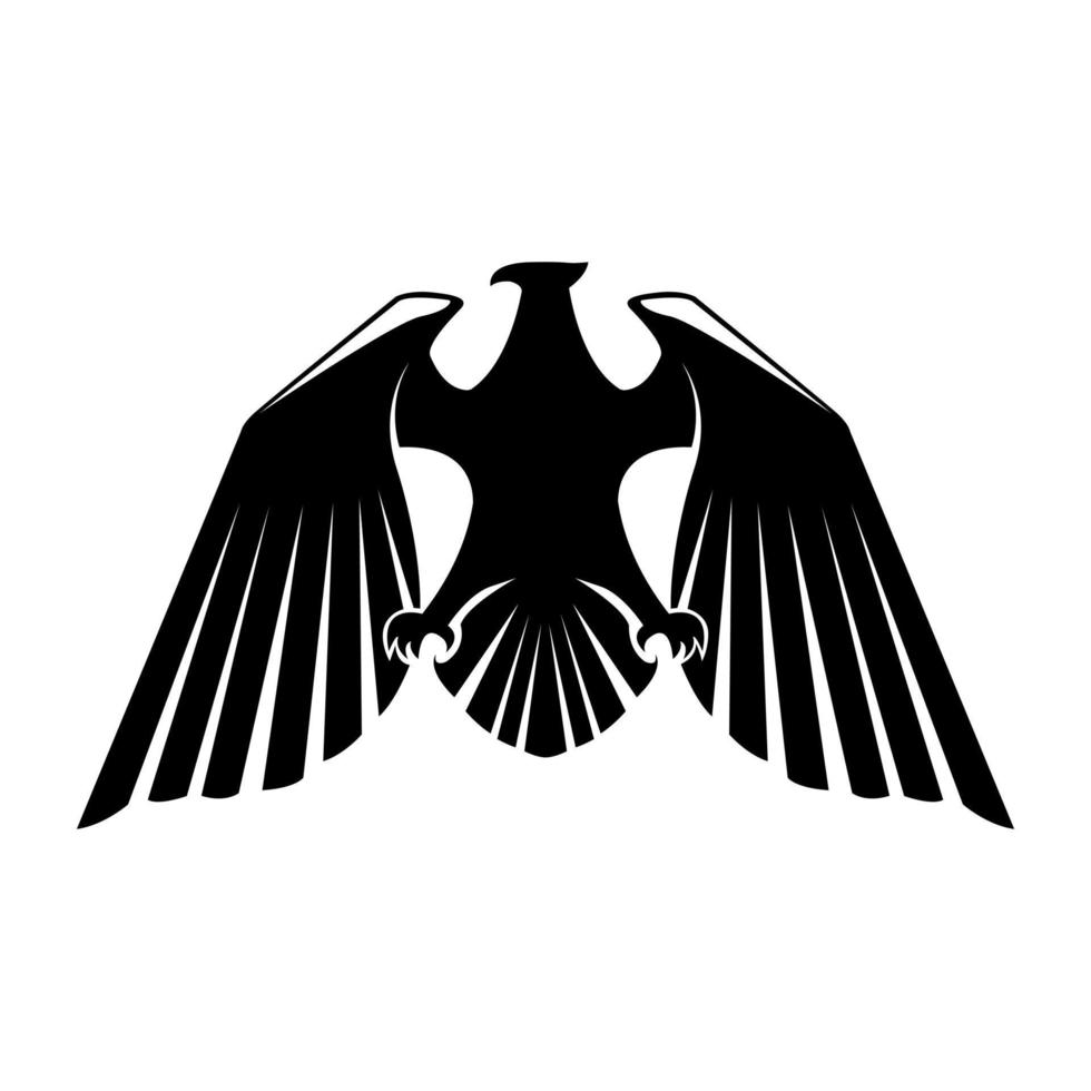 Eagle Black Symbol Illustration Design vector