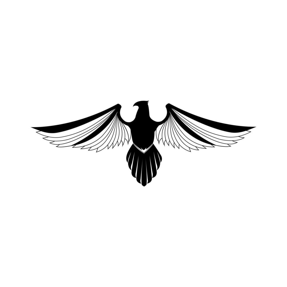 águila alas símbolo ilustración diseño vector