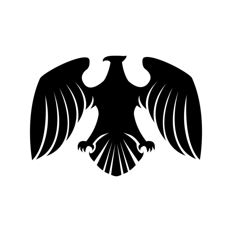 Eagle Black Symbol Illustration Design vector