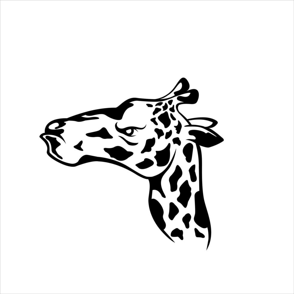 Giraffe head symbol illustration design vector