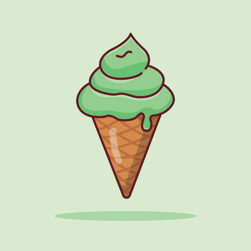 Free vector icon ice cream cartoon illustration