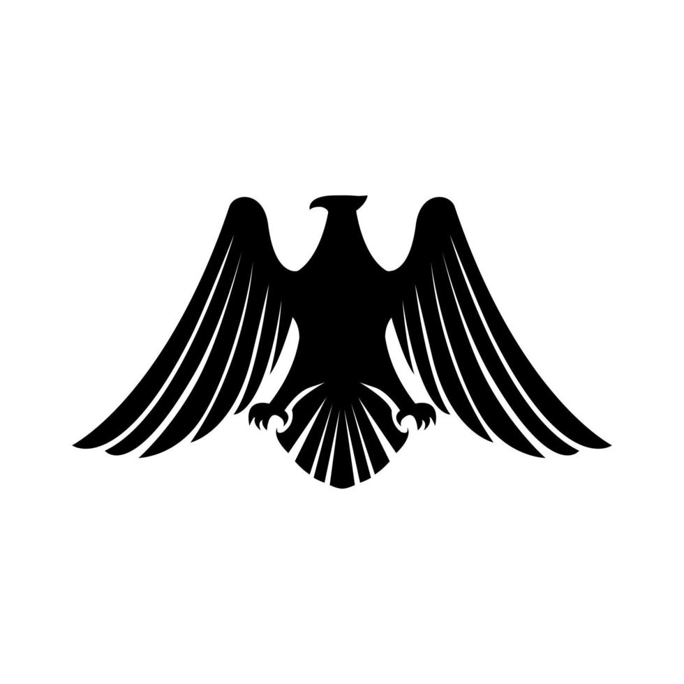 Eagle Black Symbol Illustration Design vector