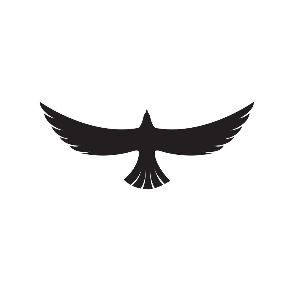 Eagle Black Symbol Illustration Design vector