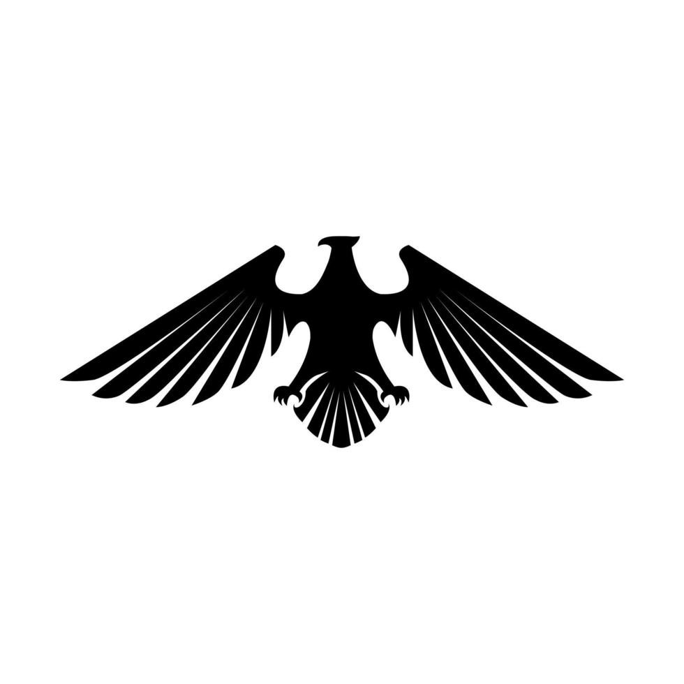Eagle Black Symbol Illustration Design vector