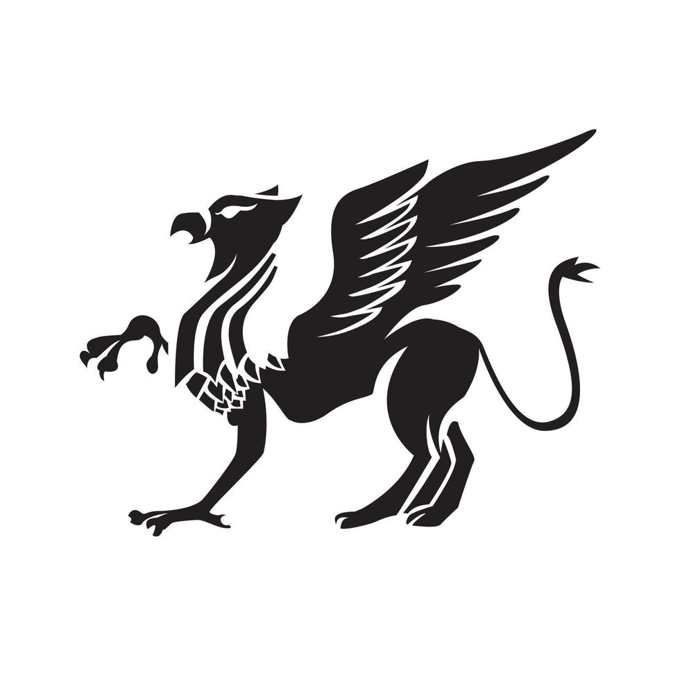 Griffin Black Vector Illustration