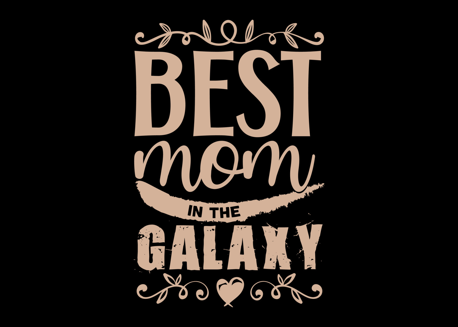 Best mom in the galaxy t-shirt design 20616247 Vector Art at Vecteezy