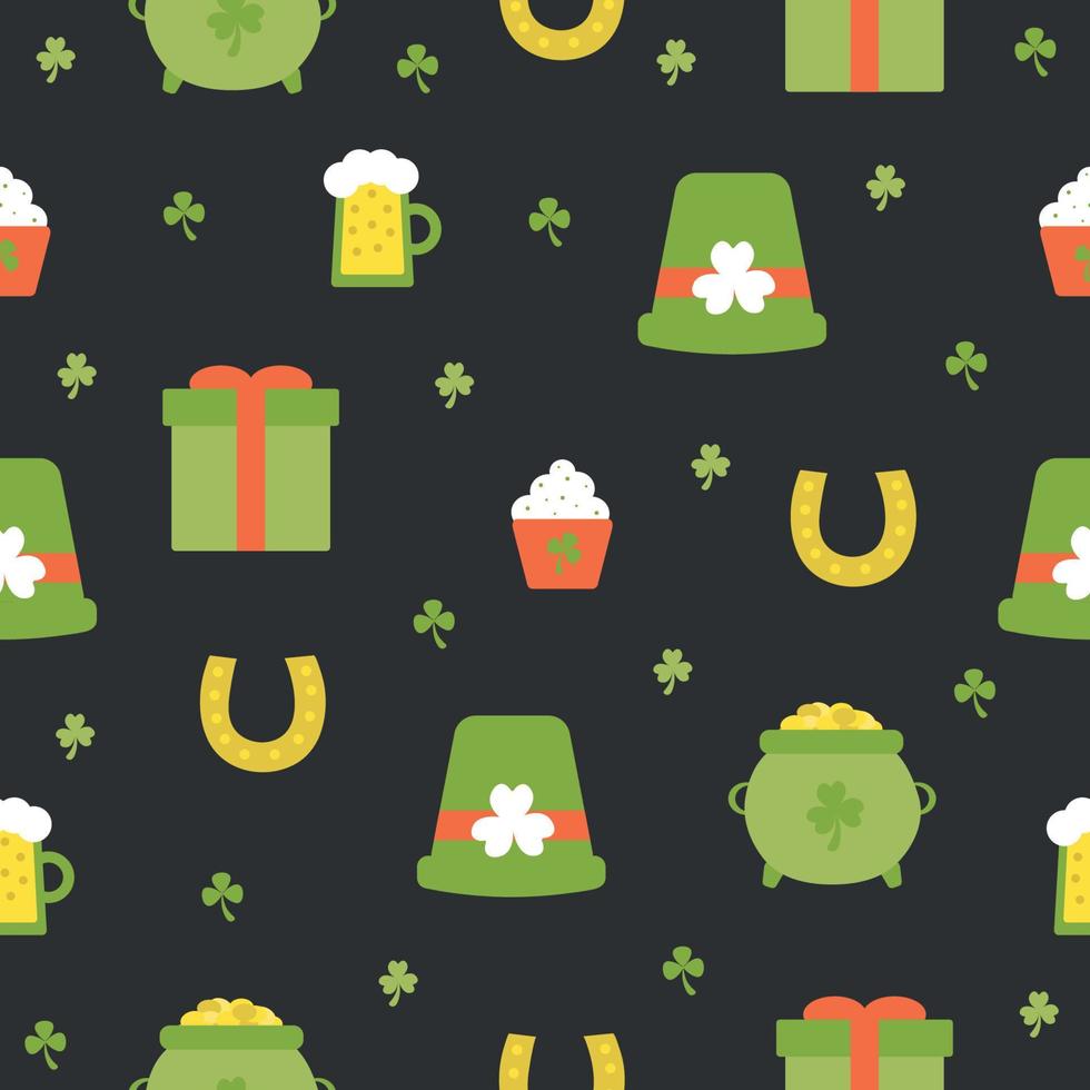 Seamless patter for saint patricks day. vector