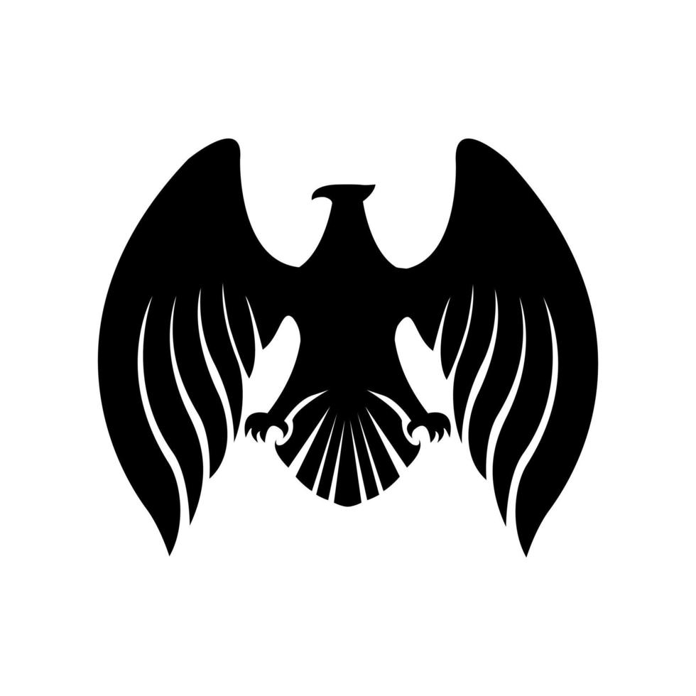 Eagle Black Symbol Illustration Design vector