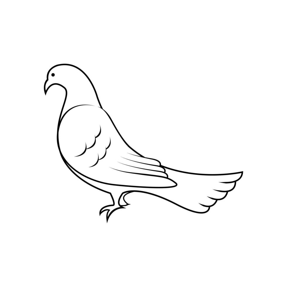 Peace Dove Symbol Illustration Design vector