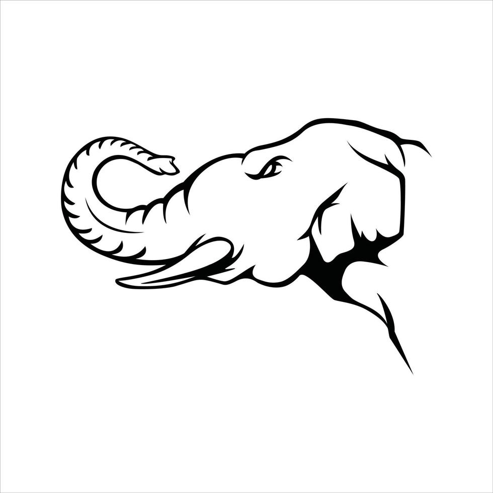 Elephant head symbol illustration design 20616471 Vector Art at Vecteezy
