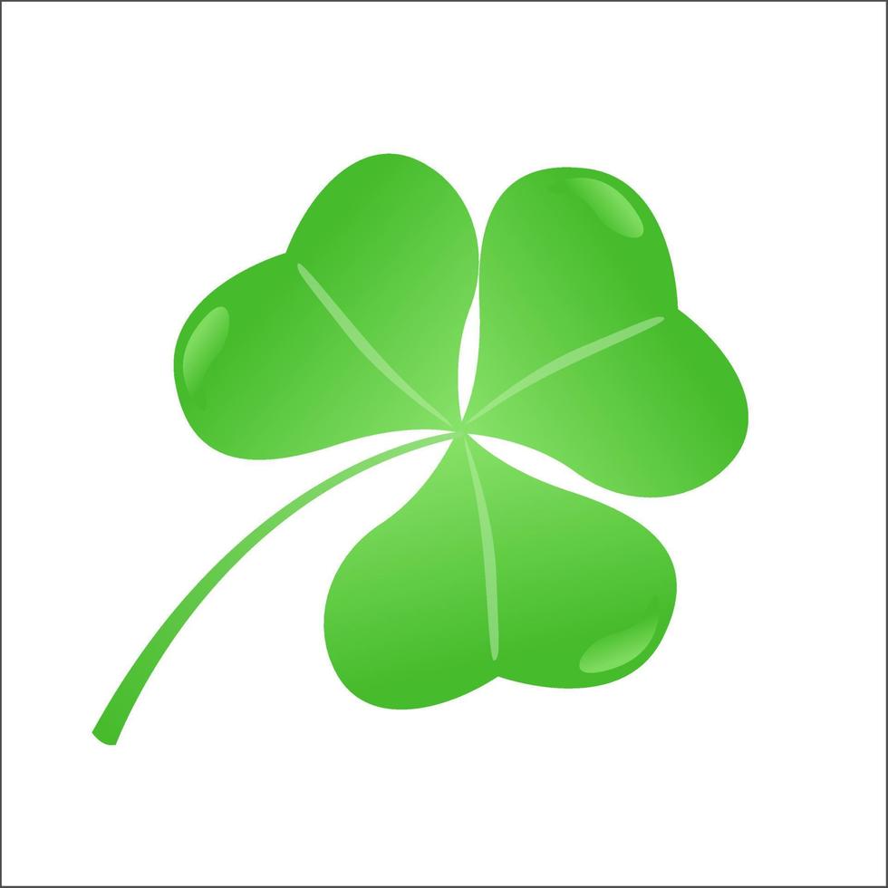Clover leaf image for St Patrick's day celebration vector