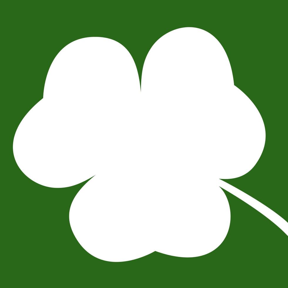 Clover leaf image for St Patrick's day celebration vector