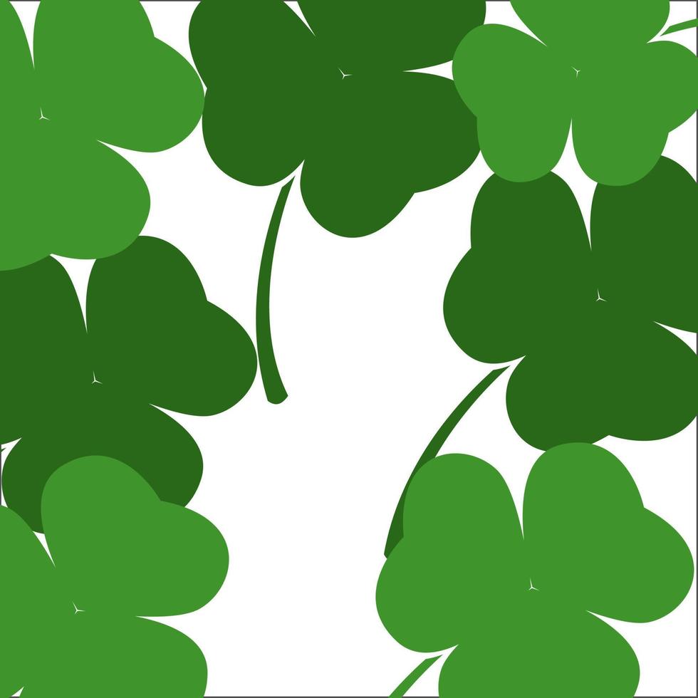 Clover leaf image for St Patrick's day celebration vector