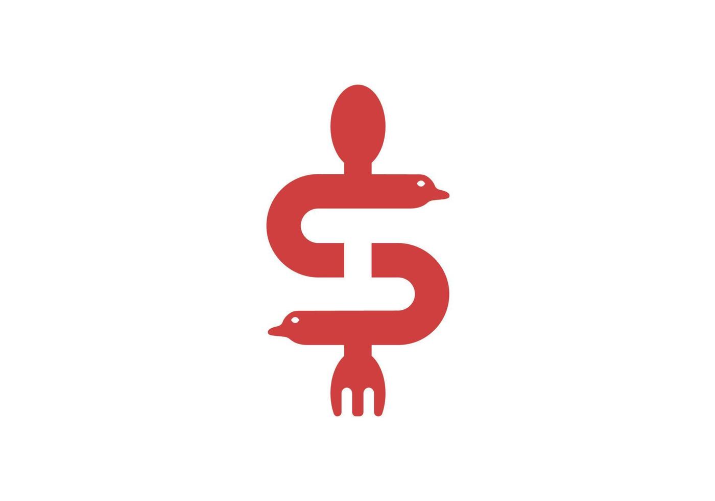 Letter S duck head restaurant logo. Perfect for culinary ventures vector