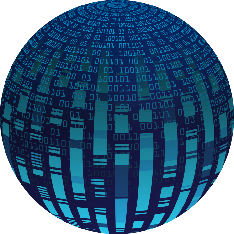 Modern Technology World Map Globe Crop-out png