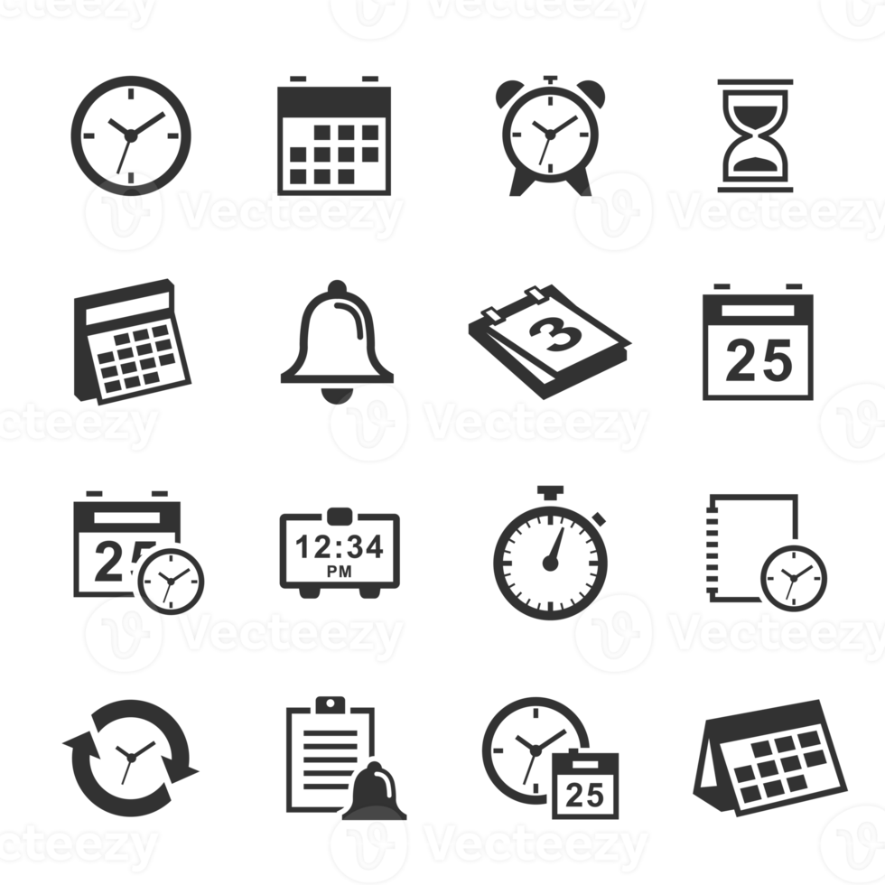 Time and Schedule symbol icons png