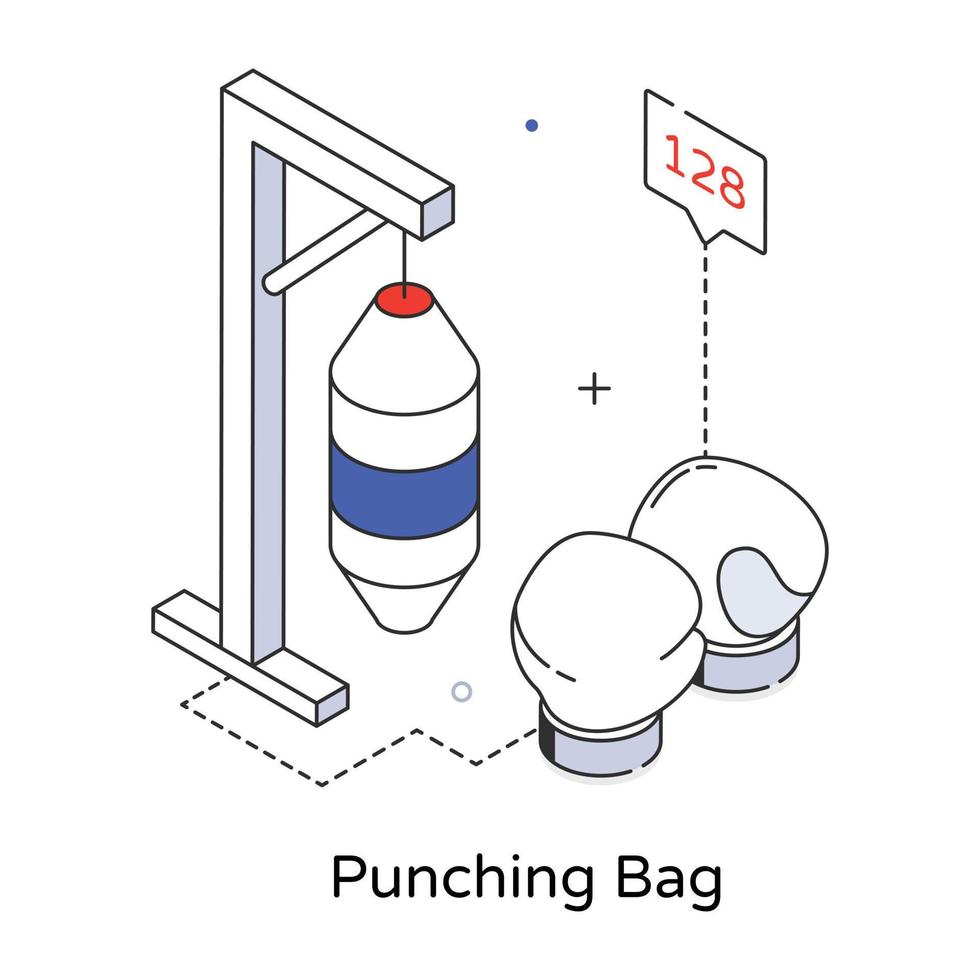 Trendy Punching Bag 20617848 Vector Art at Vecteezy