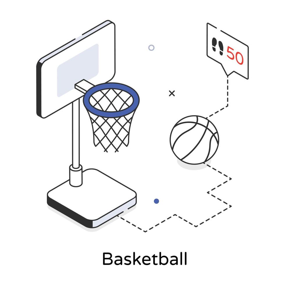 conceptos de baloncesto de moda vector